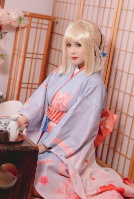 (Online collection) Pyoncos (ピオン) cosplay Saber Kimono – FateGrand Order (34P)
